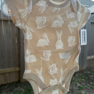 New Bunny baby onesie